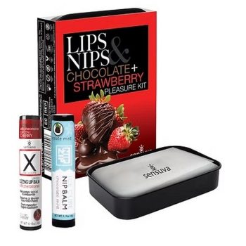 nips & lip spleasure kit - chocolate & strawberry